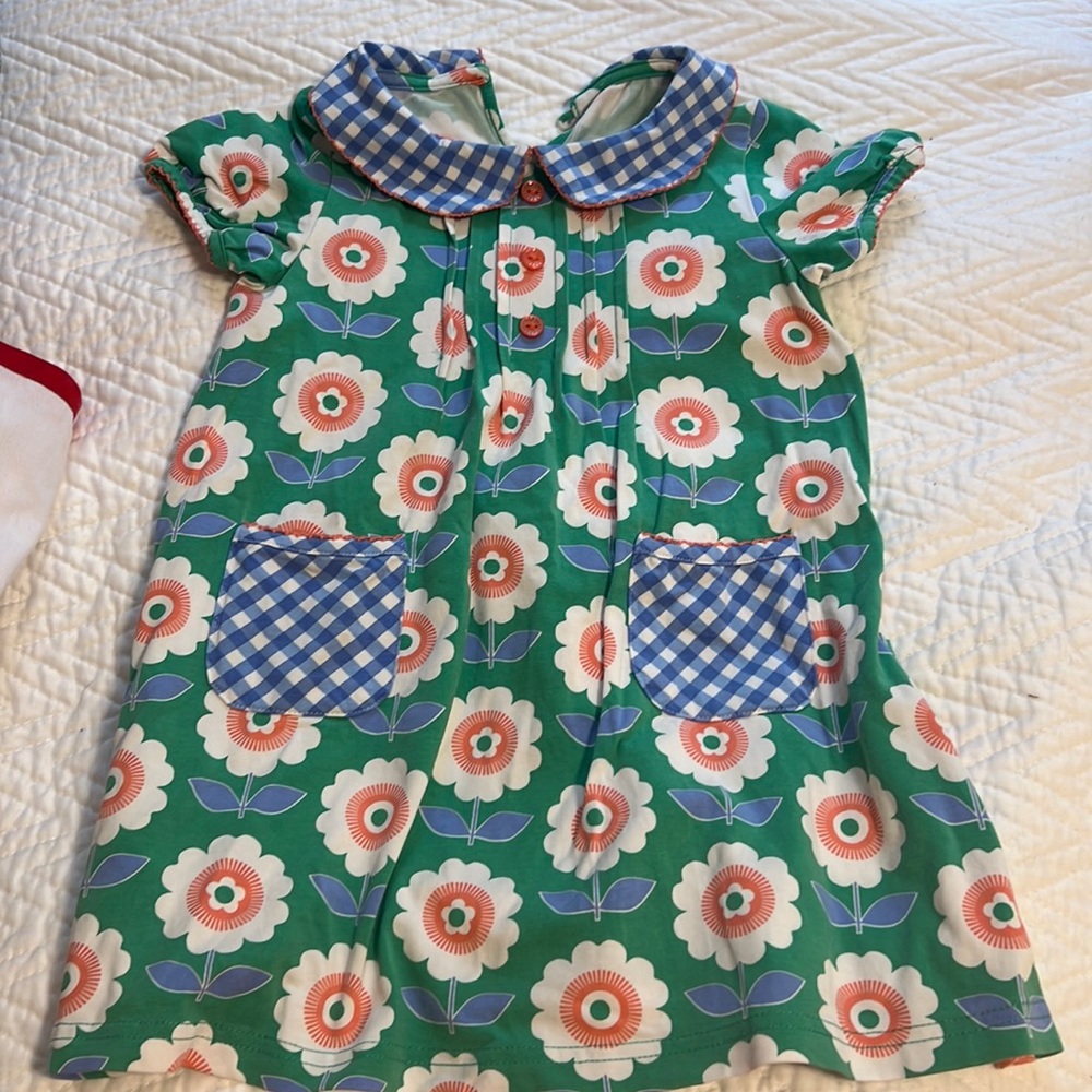 Floral boutique girls dress